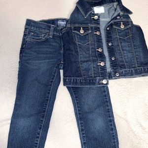 Old Navy denim vest set